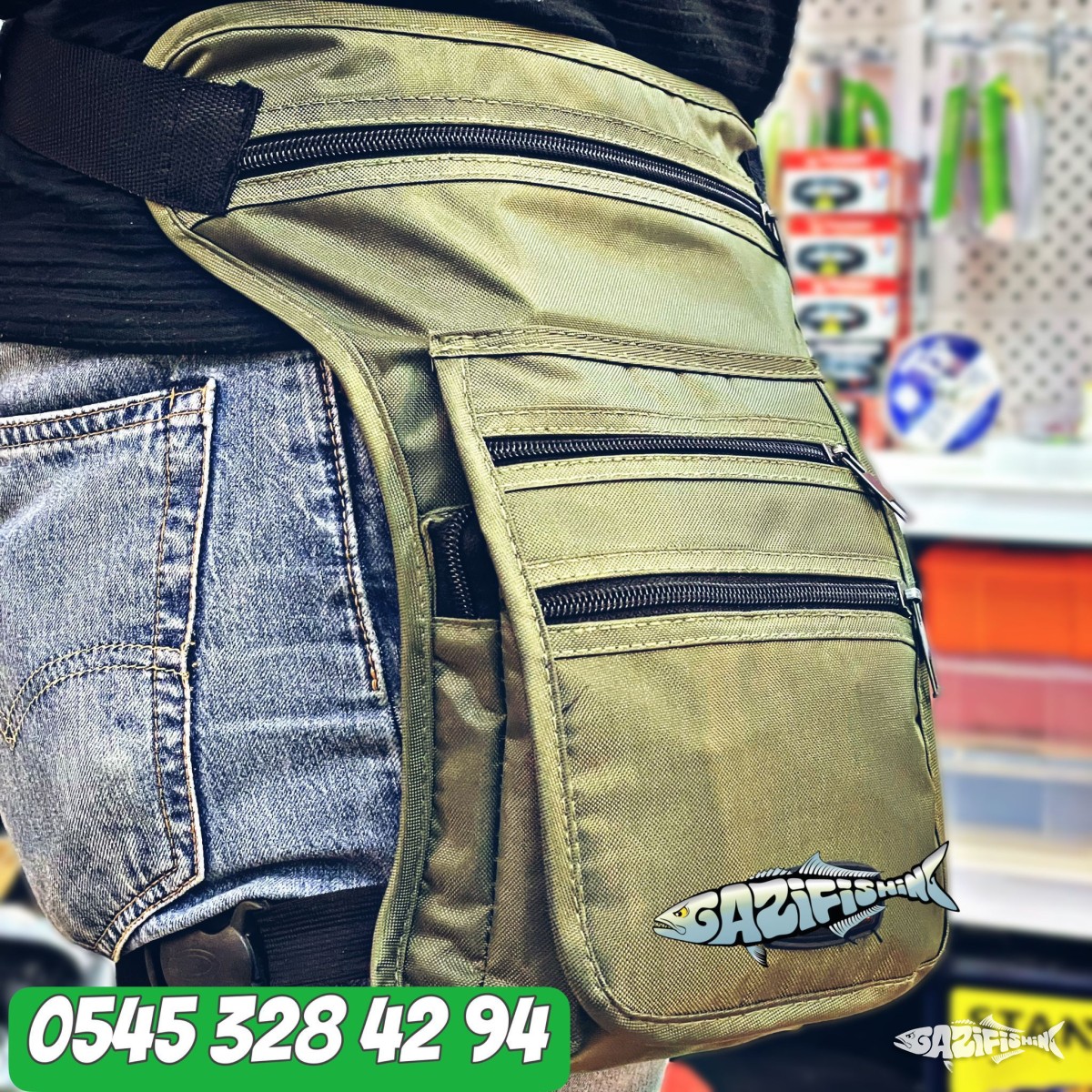 Amatör Balıkçı Bacak ve Boyun Çantası