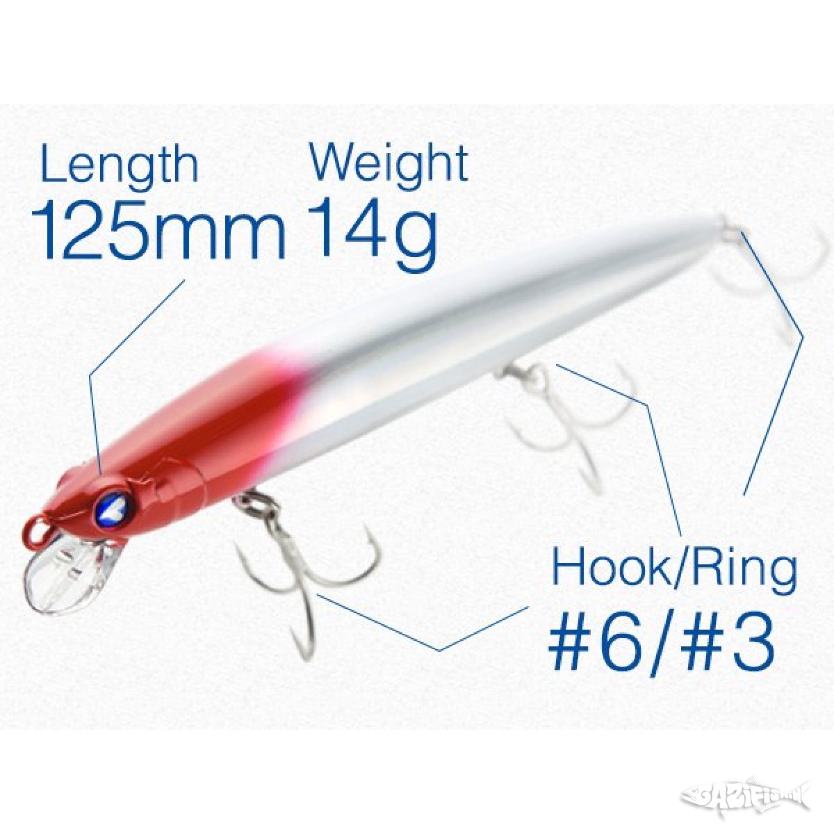 BlueBlue Blooowin! 125F 14G Slim Maket Balık