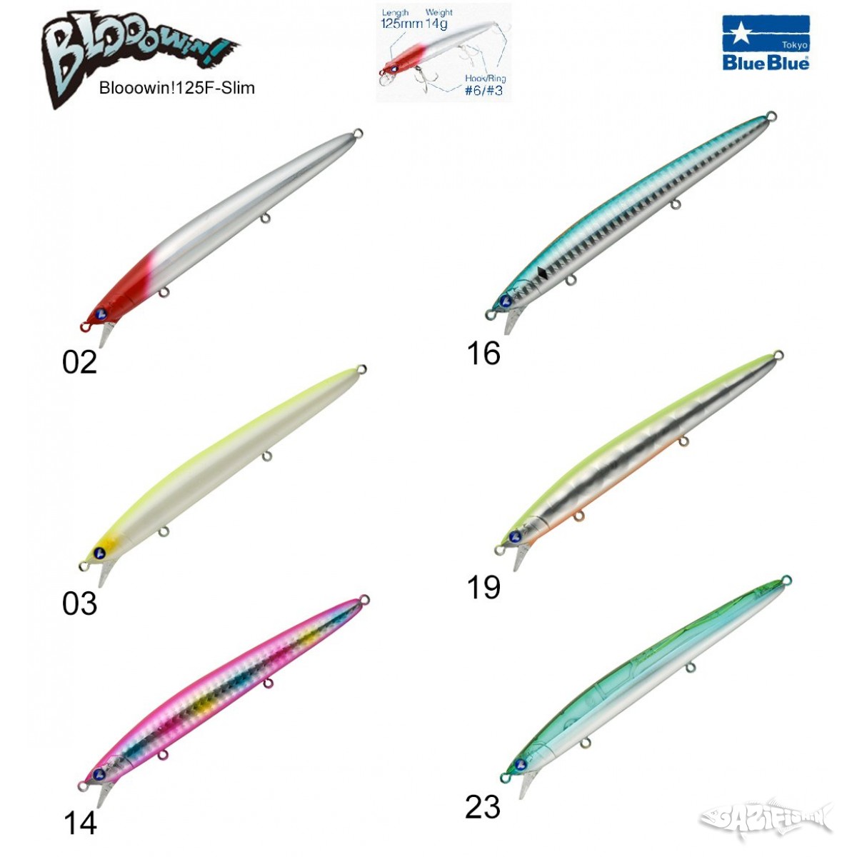 BlueBlue Blooowin! 125F 14G Slim Maket Balık