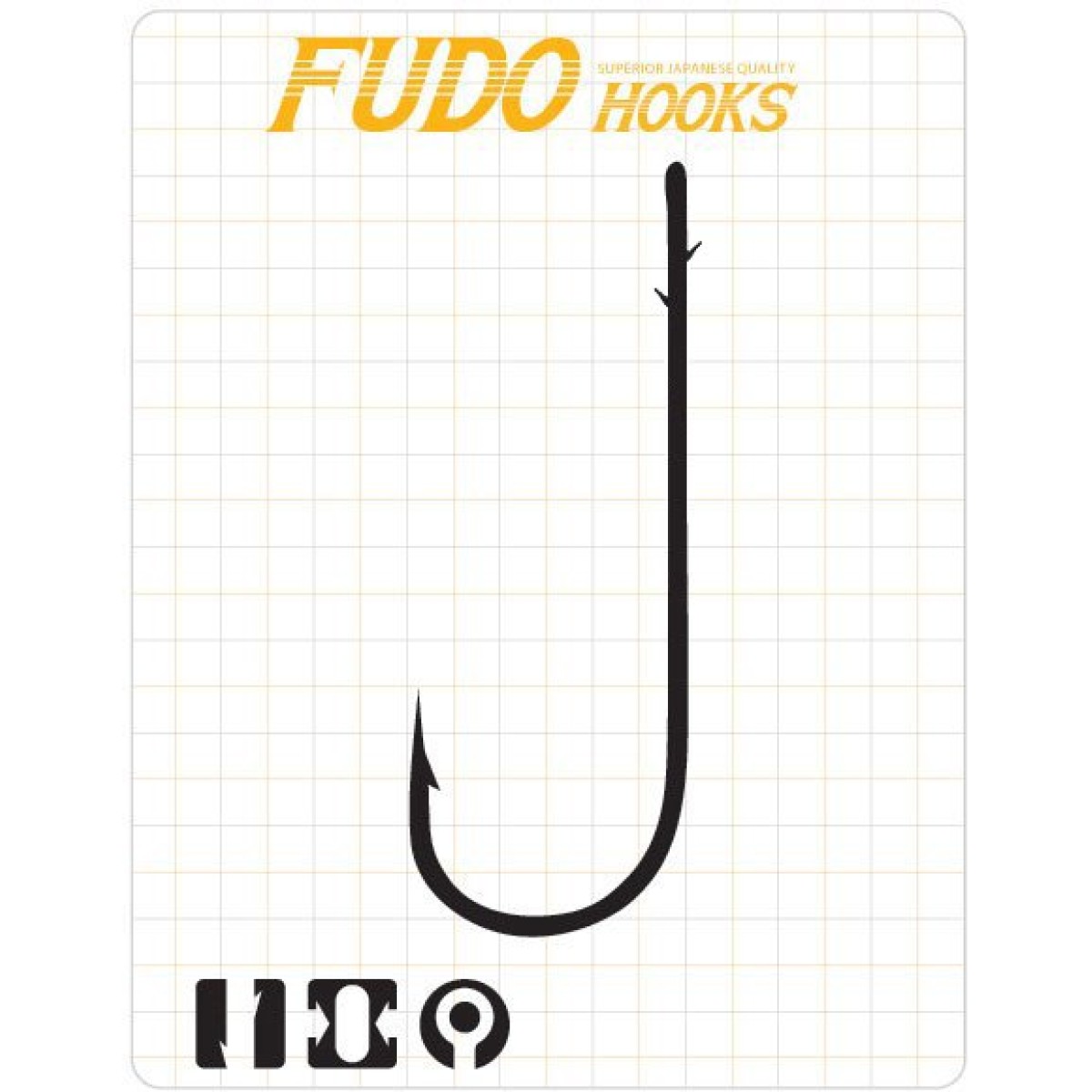 Fudo 6111 Worm SSB2 Black Nikel Uzun Pala Tırnaklı İğne