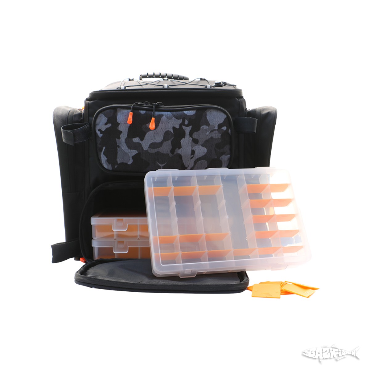 Fujin Black Camo Back Pack - Balıkçı Sırt Çantası