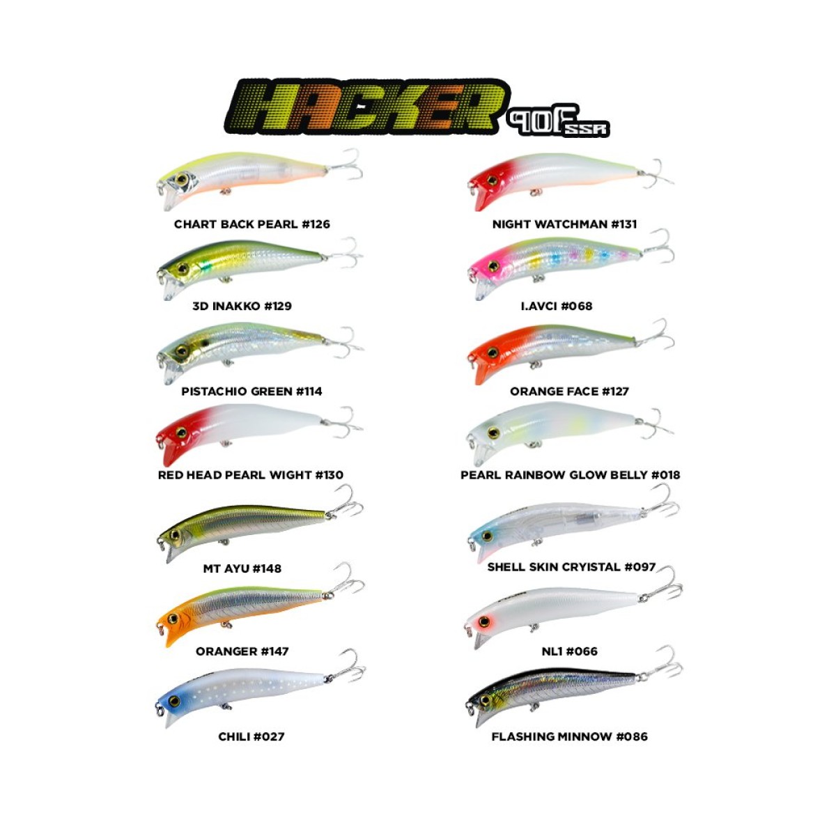 Fujin Hacker 90mm 13.7gr SSR Floating Maket Balık