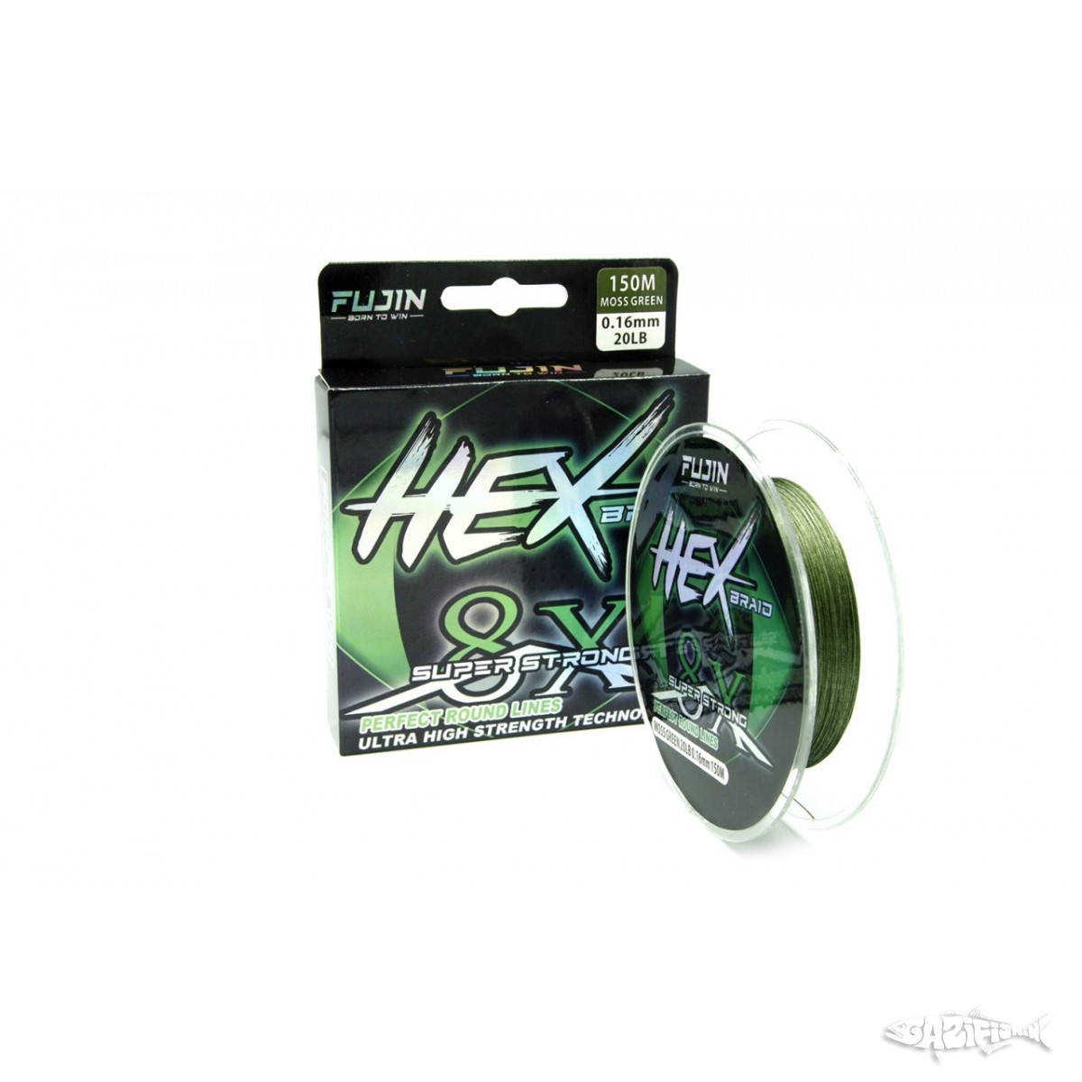 Fujin Hex Braid 8x Moss Green 150mt PE İp Misina