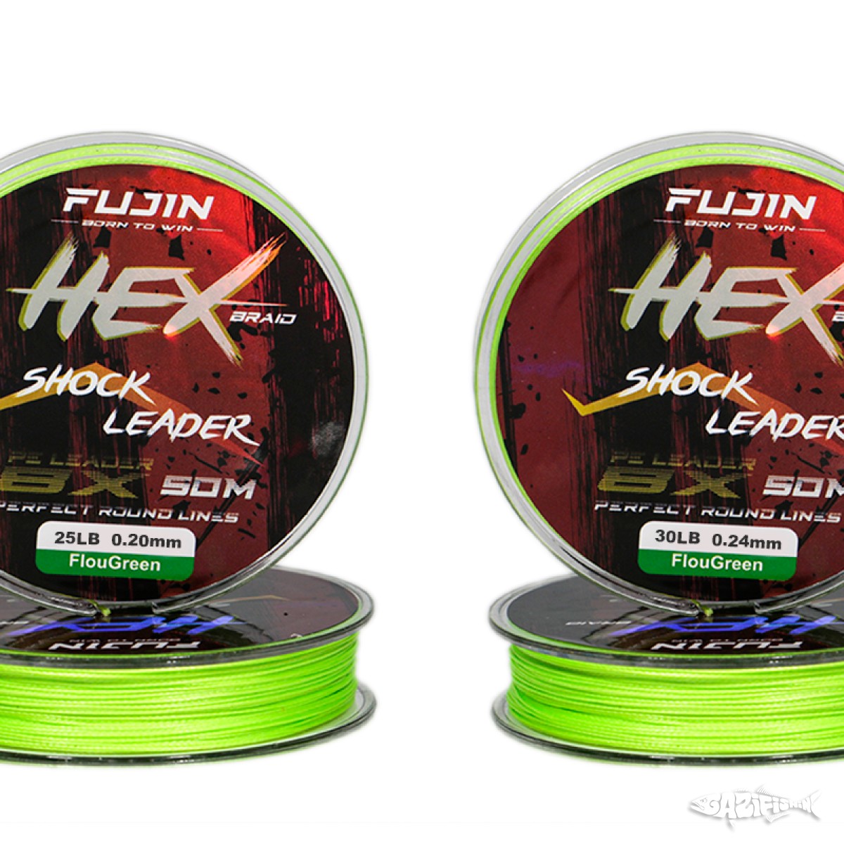 Fujin Hex Braid 8x 50mt Fluo Green PE İP Shock Leader