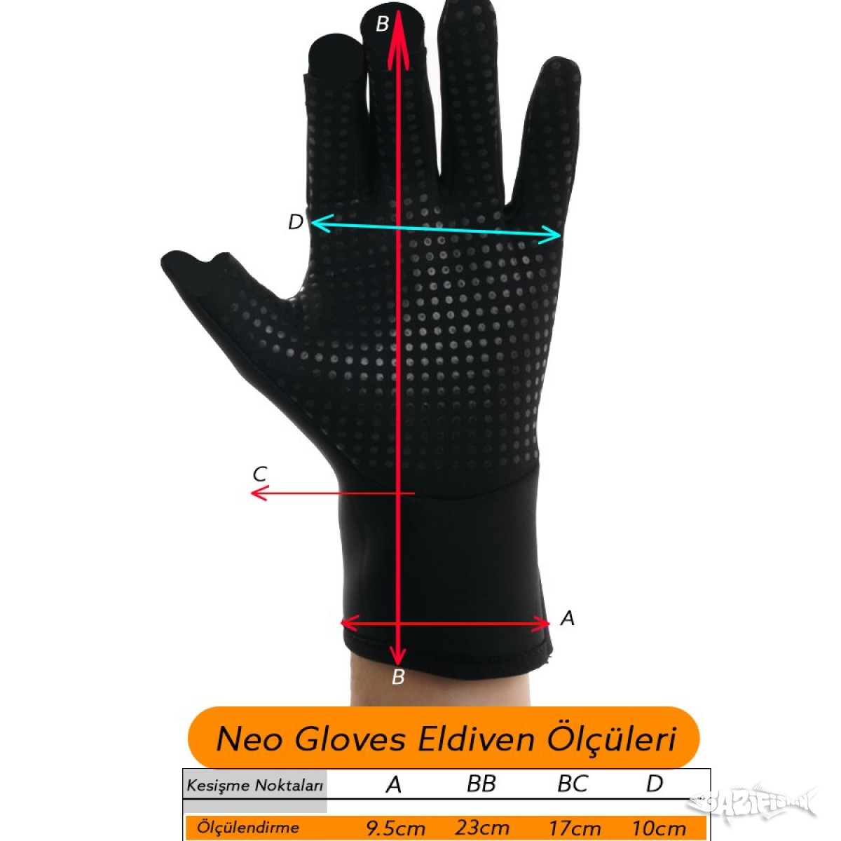 Fujin Neo Gloves Balıkçı Eldiveni