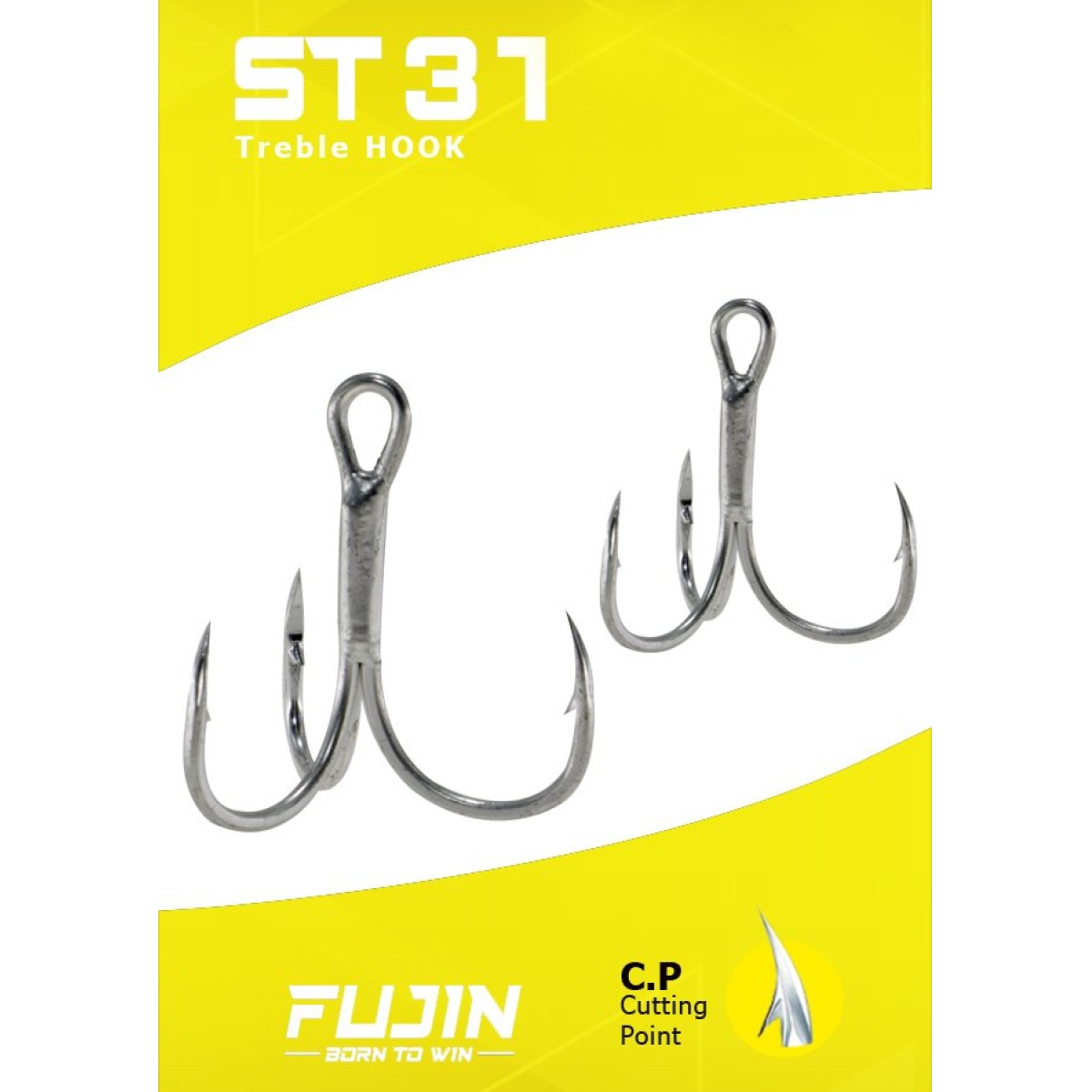 Fujin ST31 Üçlü Maket Balık Kancası Nickel