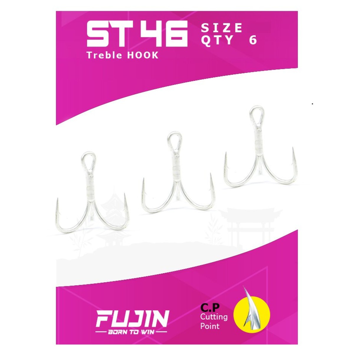 Fujin ST46 Üçlü Maket Balık İğnesi