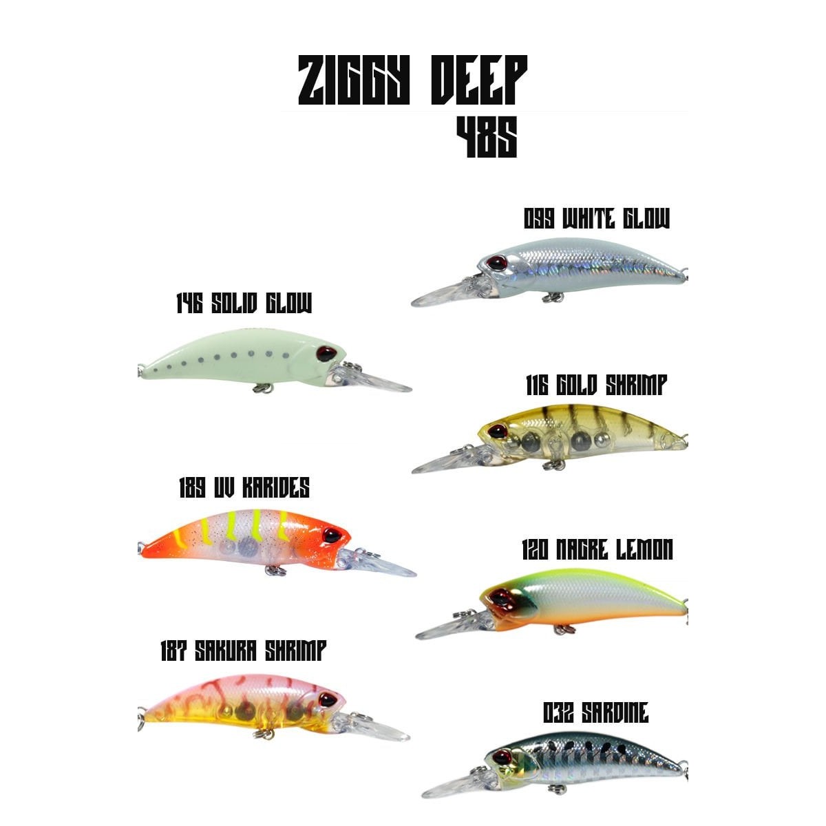 Fujin Ziggy Deep 48S 48mm 4.5gr  Maket Balık