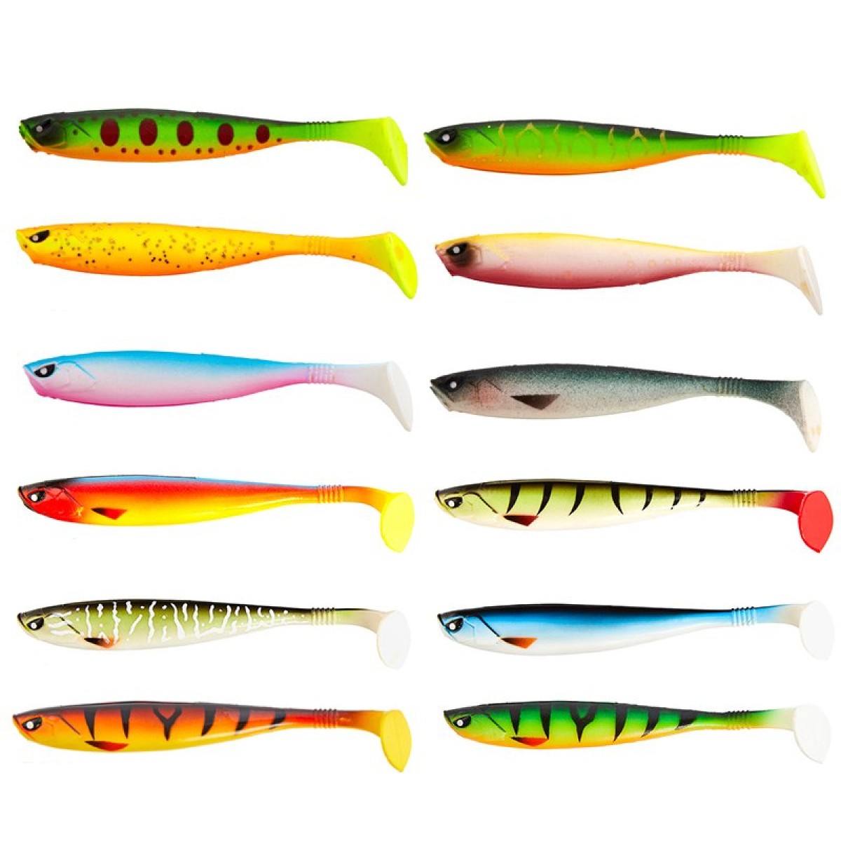 Lucky John Basara 3D Soft Swim 3.5'' (8.89 cm) 6P Silikon Yem