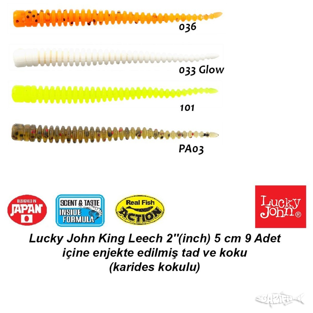 Lucky John King Leech 2'' (5 cm) 9 Adet