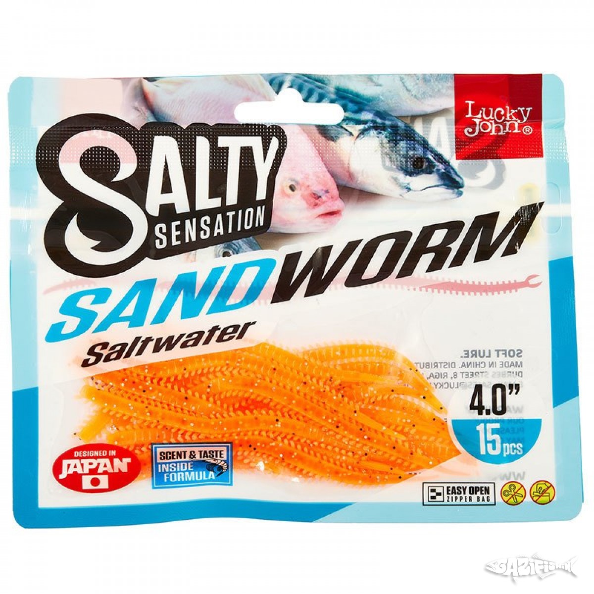 Lucky John Sandworm 4'' Kokulu LRF Yemi 10 cm