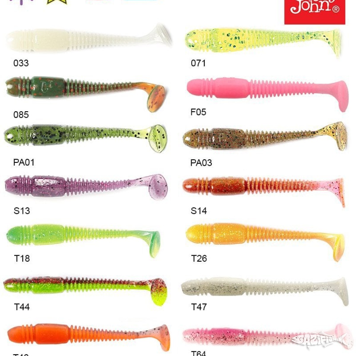 Lucky John Tioga 2.9'' (7.36 cm) 7P Silikon Yem