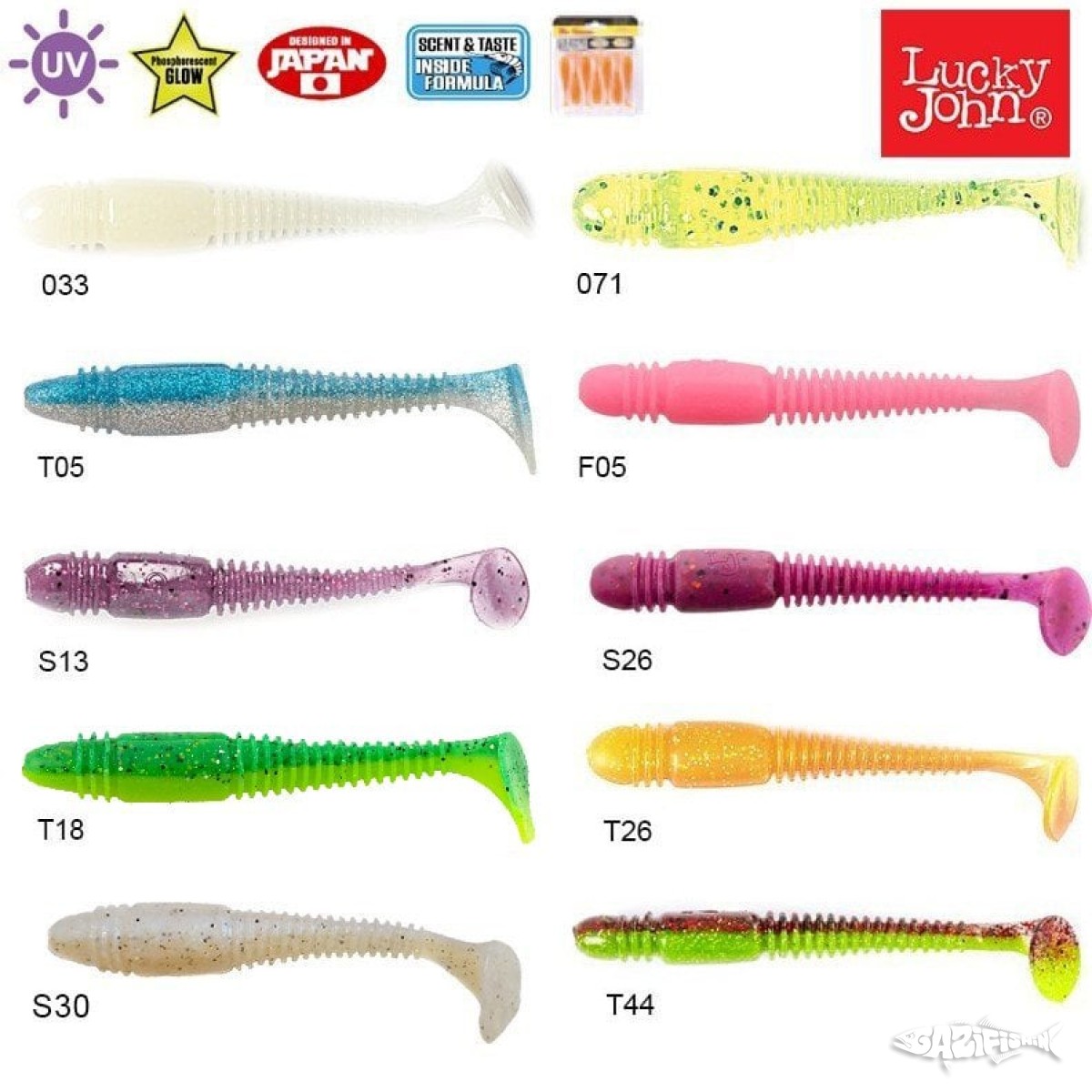 Lucky John Tioga Fat 3.9'' (9.91 cm) 5P Silikon Yem