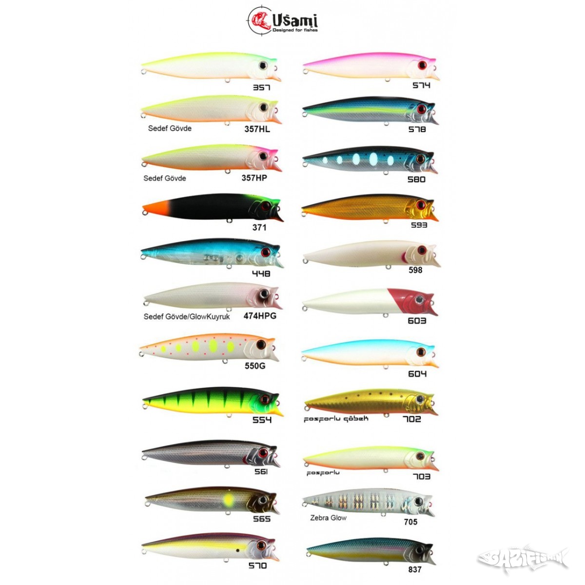 Usami Combo Pop 100F 12.1 Gr Maket Balık